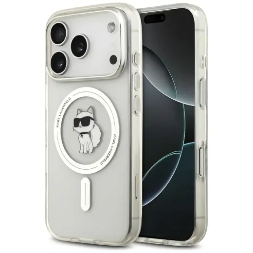 Karl Lagerfeld IML Choupette MagSafe Case for iPhone 17 Pro Max Clear
