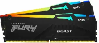Kingston RAM FURY Beast RGB - 16 GB (2 x 8 GB Kit) - DDR5 5600 DIMM CL36