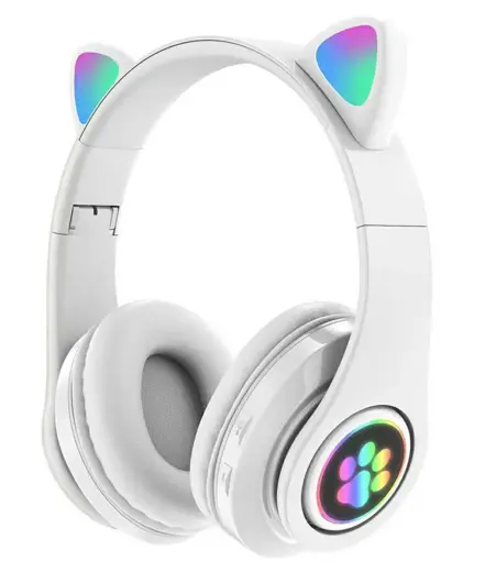 Goodbuy Paws bezvadu austiņas bērniem | bluetooth 5.0 | baltas
