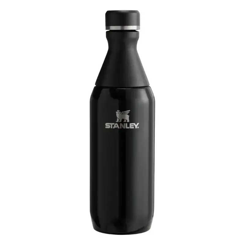 Termopudele The All Day Slim Bottle 0,35L glancēti melna