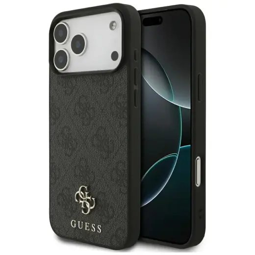 Guess 4G Small Classic Logo MagSafe Case for iPhone 17 Pro Max / 18 Pro Max - Black
