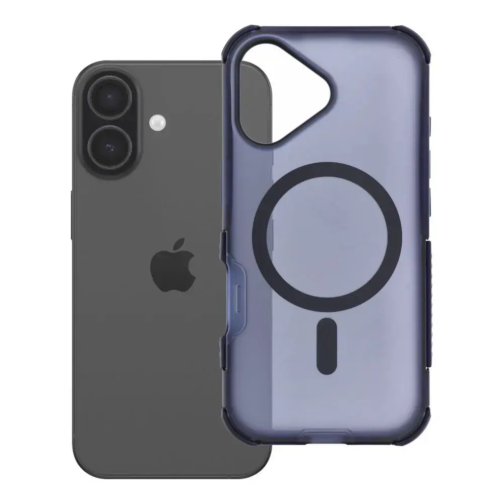 Forcell F-Protect BumperX Premium maciņš ar MagSafe atbalstu telefonam iPhone 17 tumši zils