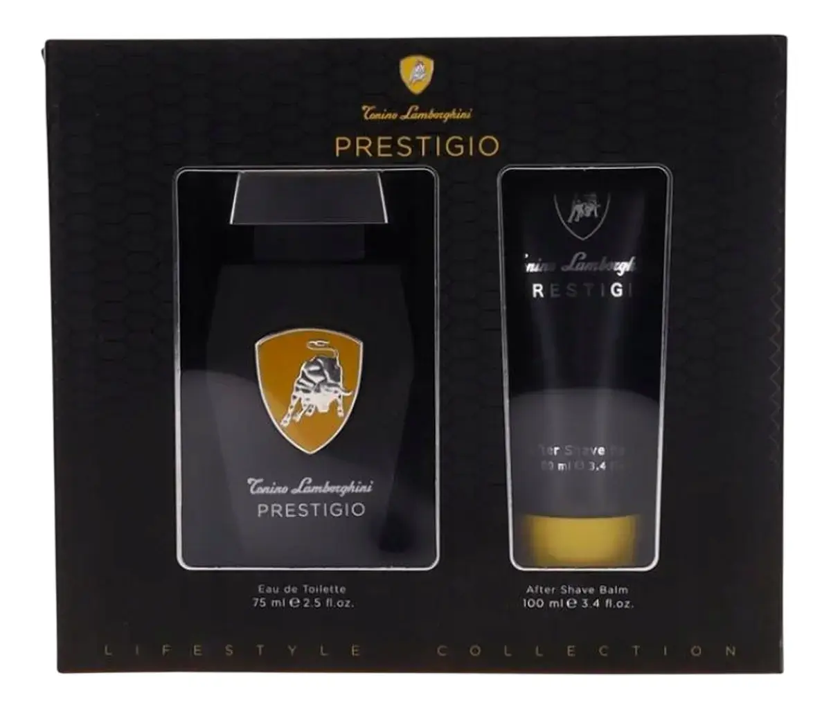 Set Tonino Lamborghini: Prestigio, Eau De Toilette, For Men, 75 ml + Prestigio, Refreshing, After-Shave Balm, 100 ml