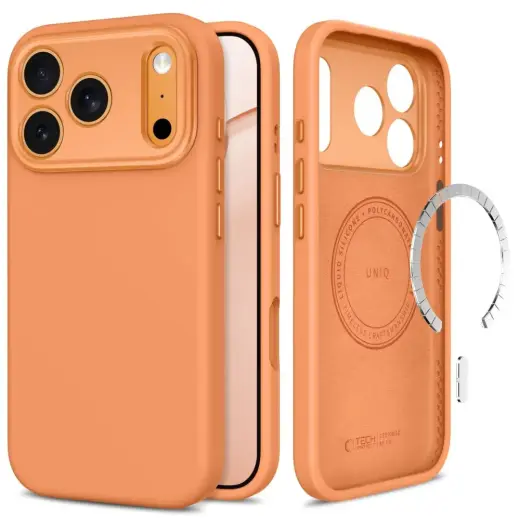 Tech-Protect UNIQ CC чехол с поддержкой MagSafe для телефона iPhone 17 Pro | iPhone 18 Pro оранжевый