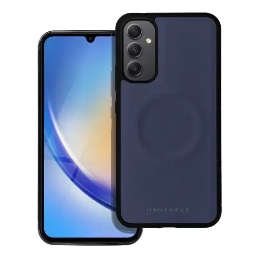 Roar Mag Morning telefono dėklas su MagSafe palaikymu Samsung Galaxy A34 (A346) mėlynas