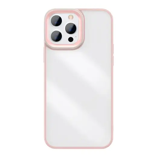 Baseus Crystal maciņš telefonam iPhone 13 Pro rozā