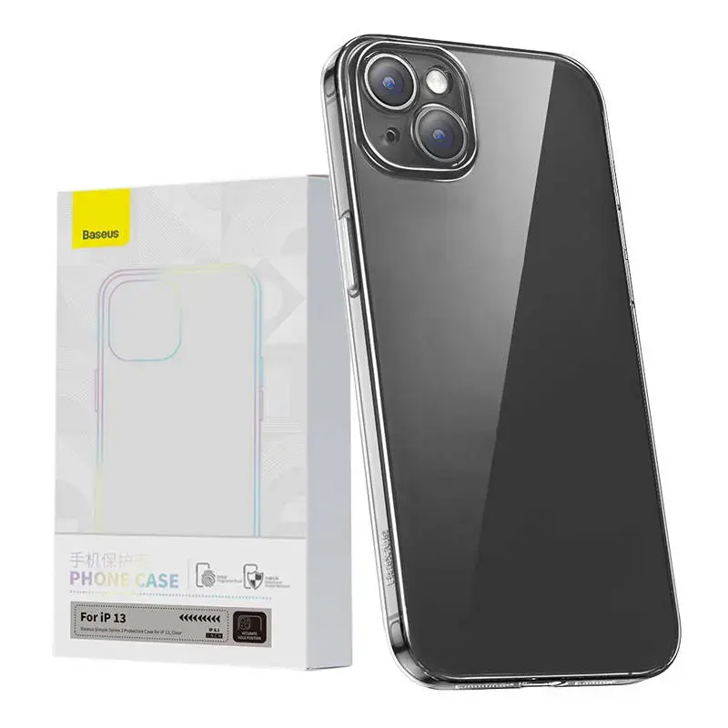Baseus Simple telefono dėklas iPhone 13 skaidrus
