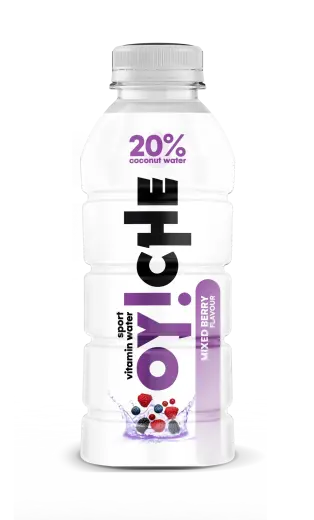 Vitaminizēts dzēriens OY!CHE, ogu garša 20%, kokosriekstu ūdens, PET, 0.5l (DEP)