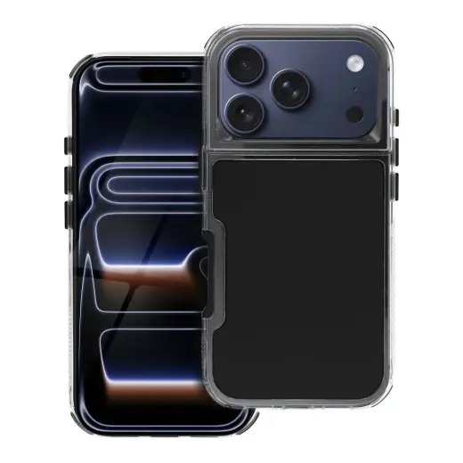 Matrix telefono dėklas iPhone 17 Pro | iPhone 18 Pro juodas