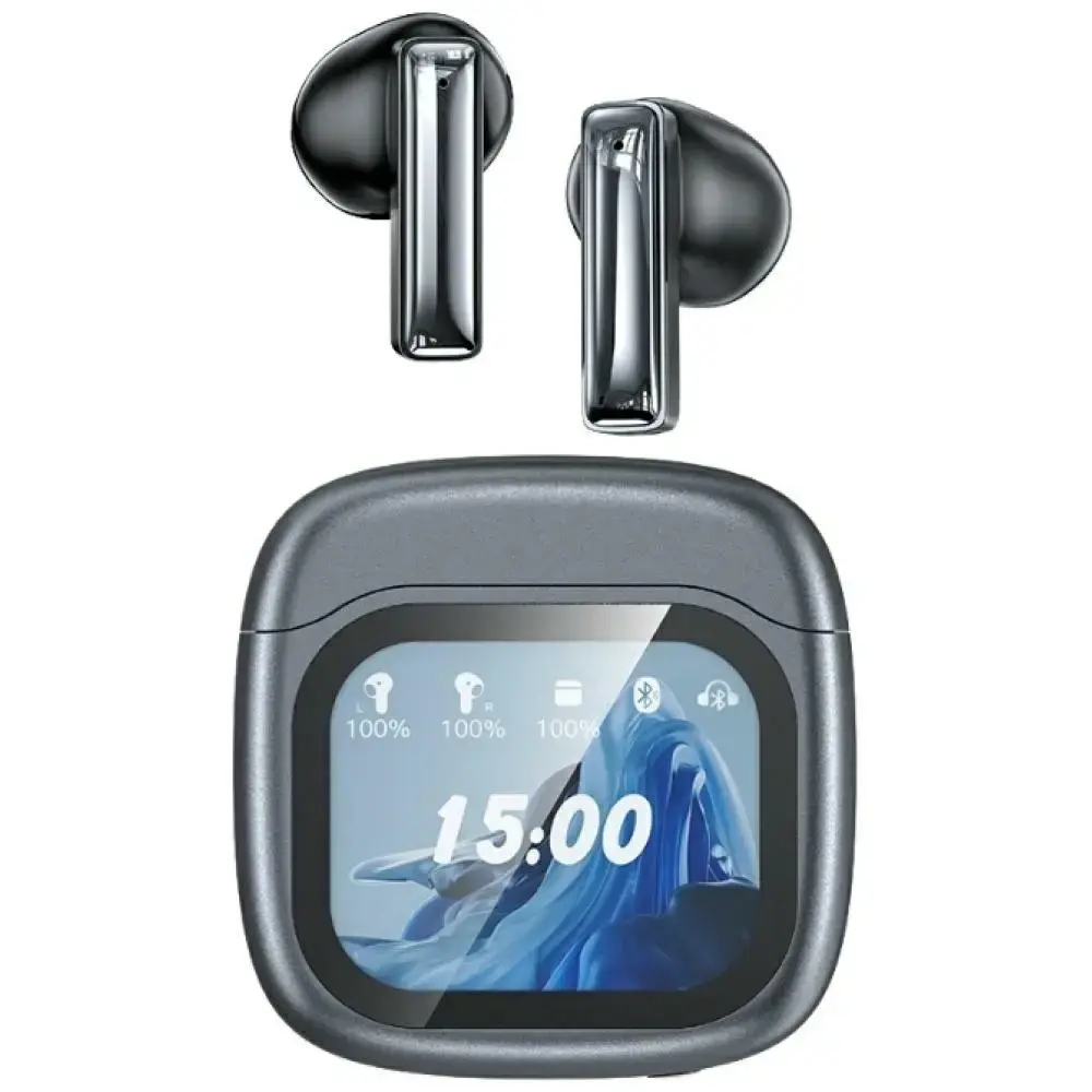 Wireless headphones AWEI TP100 ENC   Bluetooth 5.4 TWS + docking station black