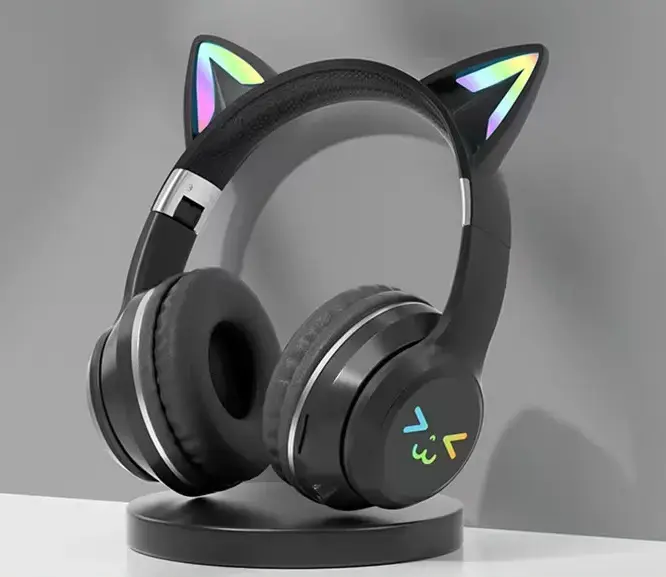 Goodbuy Strange Eyes wireless headsets for kids | bluetooth 5.1 black (Damaged Package)