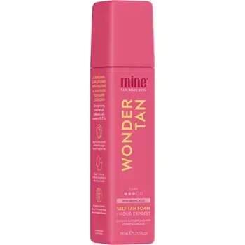 Minetan Wonder Tan Self Tan Foam - Samoopalovací pěna s hydratačními a anti-aging účinky 200ml