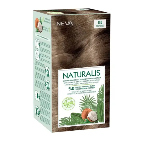 Neva, Naturalis, Permanent Hair Dye, 7.0 Intense Blonde, 150 ml