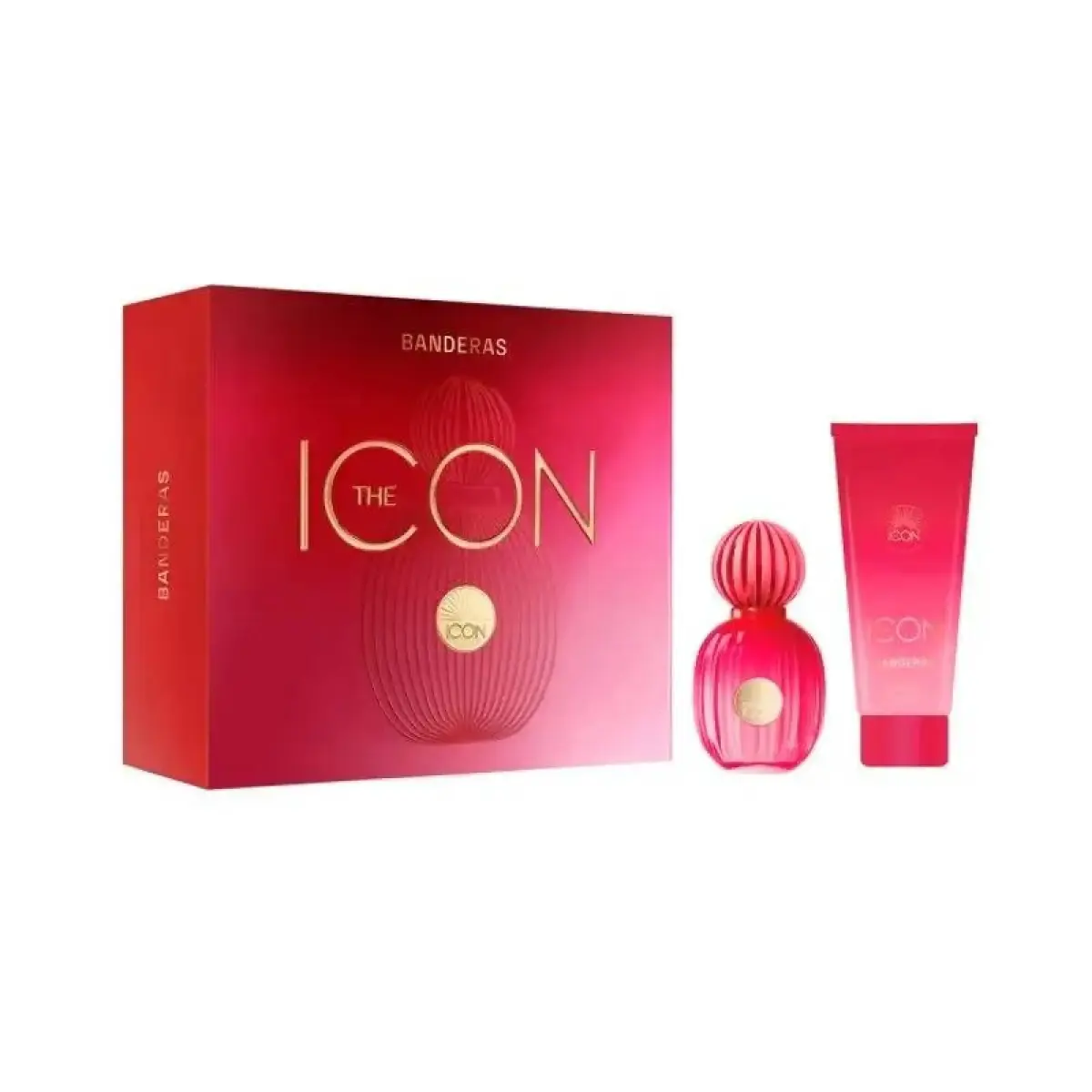 Set Antonio Banderas: The Icon, Eau De Parfum, For Women, 100 ml + The Icon, Hydrating, Daily, Body Lotion, 75 ml