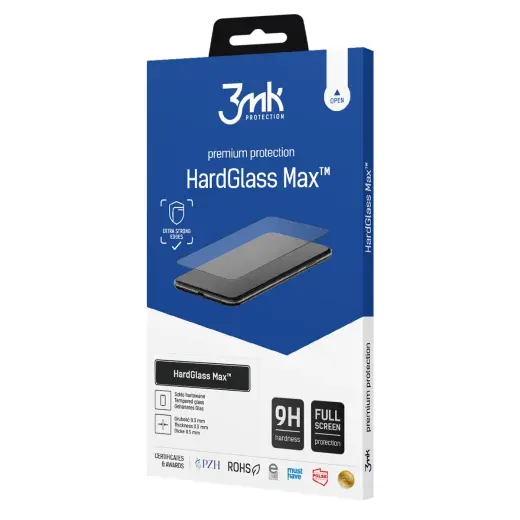 3mk HardGlass Max tempered glass for phone Xiaomi 12 black