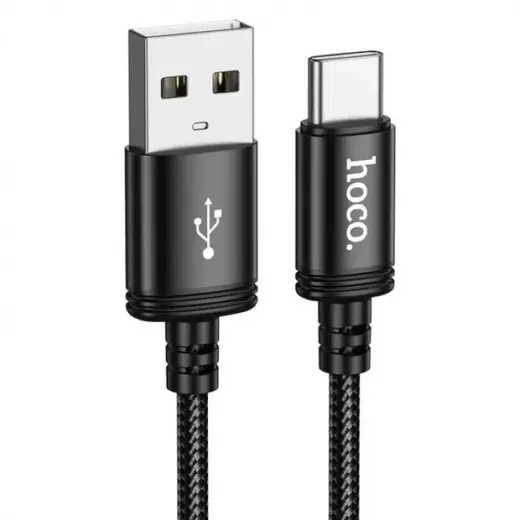 Hoco X91 datu pārraides un uzlādes vads | USB-A uz USB-C | 15W | 3m | melns