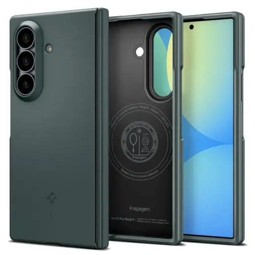 Spigen Air Fit Pro telefono dėklas su MagSafe palaikymu Samsung Galaxy Z Fold 8 Ultra (F976) žalias