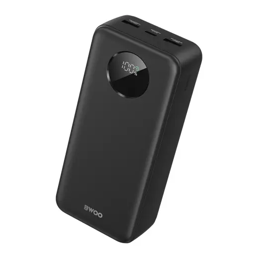 BWOO Power Bank | 30,000 mAh | 22.5W | LED Display | black