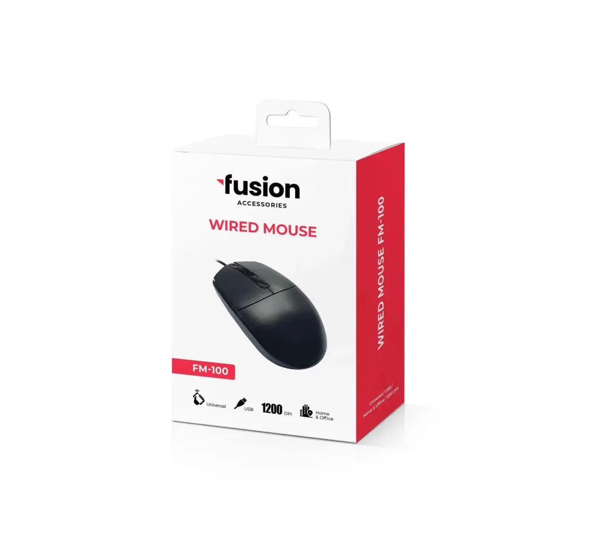 Fusion FM-100 optiskā pele | 1200 dpi | melna
