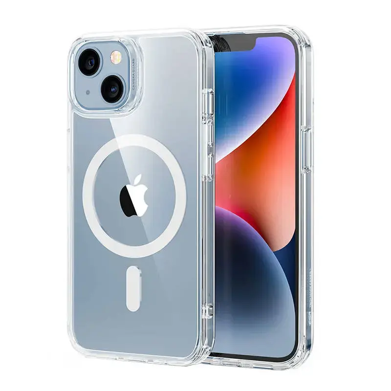 ESR Classic Hybrid telefono dėklas su MagSafe palaikymu iPhone 14 Plus skaidrus