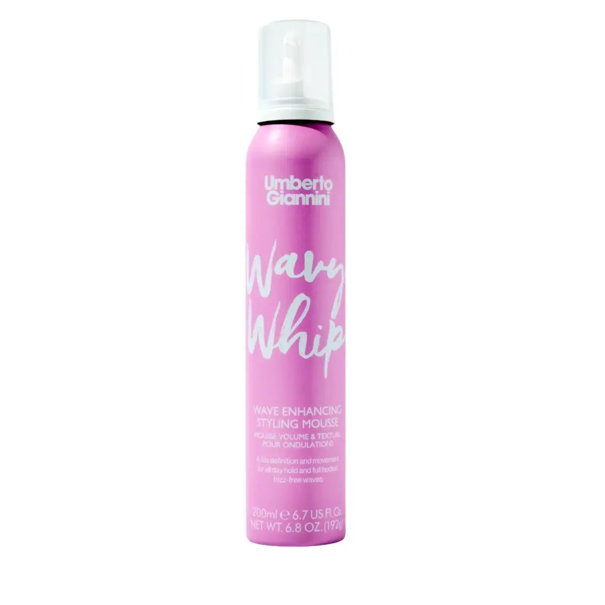 Umberto Giannini, Wavy Whip, Hair Styling Mousse, Volumizing & Texturizing, Medium, 200 ml
