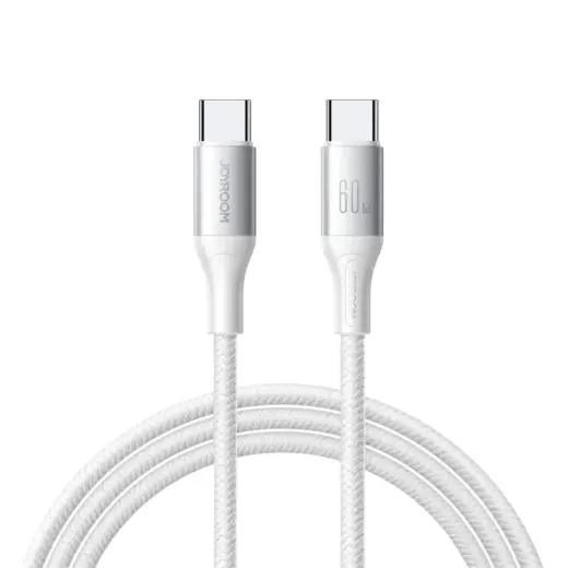 Joyroom S-A28 Flash Series datu pārraides un uzlādes vads | USB-C uz USB-C | 60W | 2m | balts