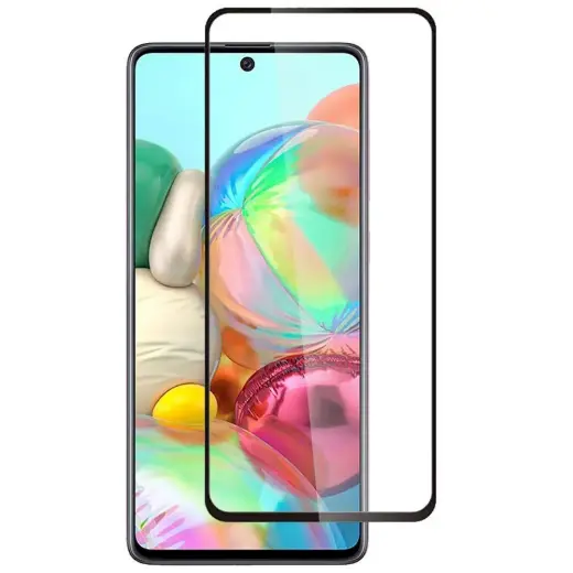 GoodBuy 9D full coveraged with frame tempered glass for phone Samsung Galaxy A71 black