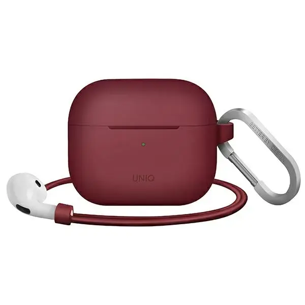 UNIQ Vencer Case AirPods 3 gen. Silicone burgundy maroon