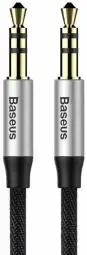 Baseus CAM30-BS1 Premium AUX vads 3.5 mm -> 3.5 mm 1.0m Pelēks