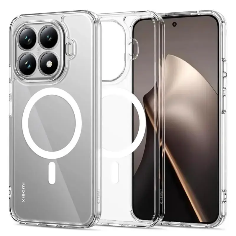 Tech-Protect Flexair Hybrid maciņš ar MagSafe atbalstu telefonam Xiaomi 15T Pro caurspīdīgs