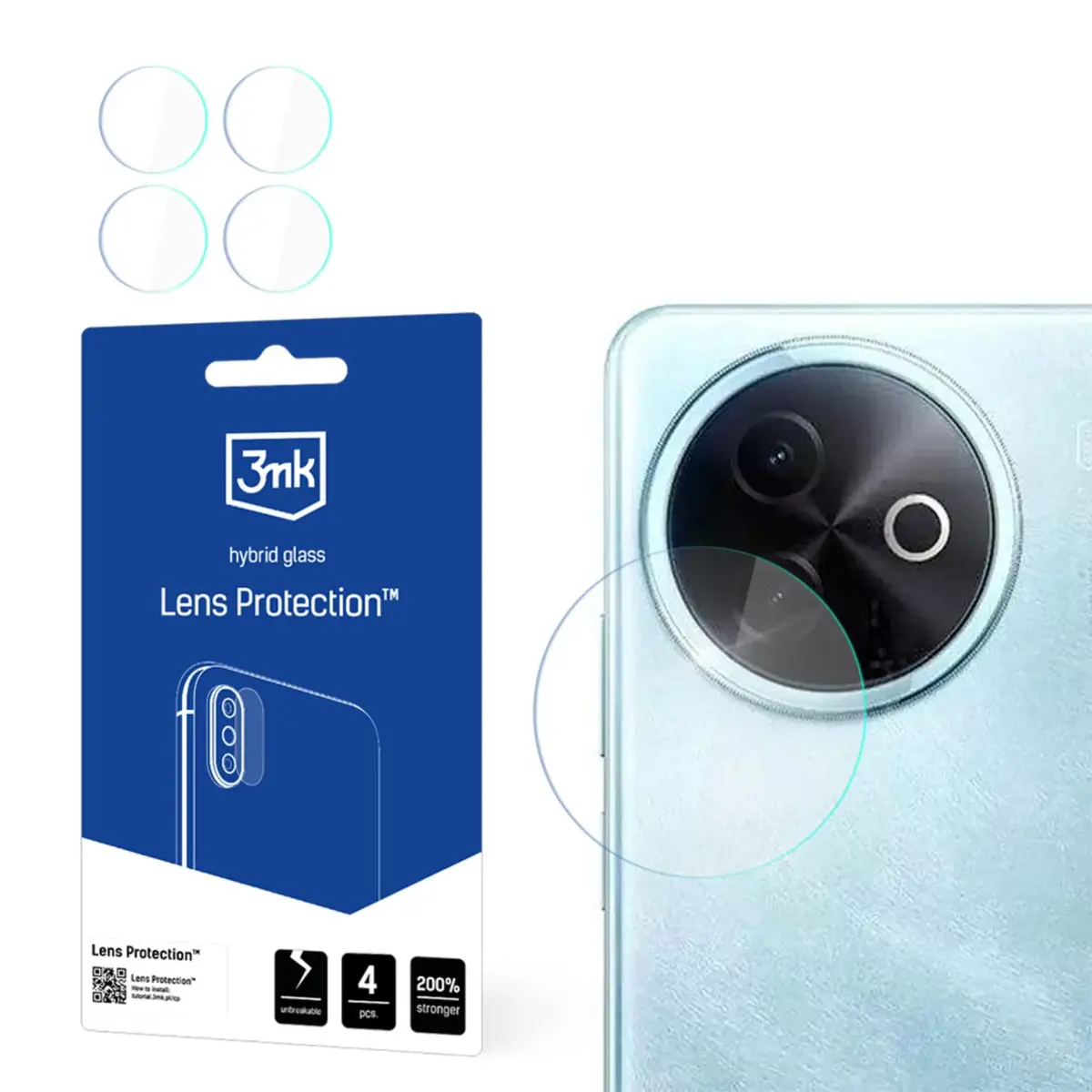 3mk Lens Protection camera lens protector for Vivo Y39 5G