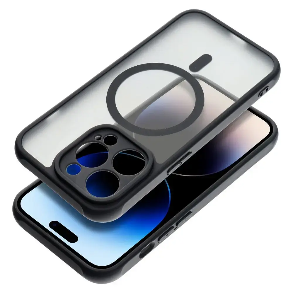 Full Matte Mag telefono dėklas su MagSafe palaikymu iPhone 17 Pro | iPhone 18 Pro juodas