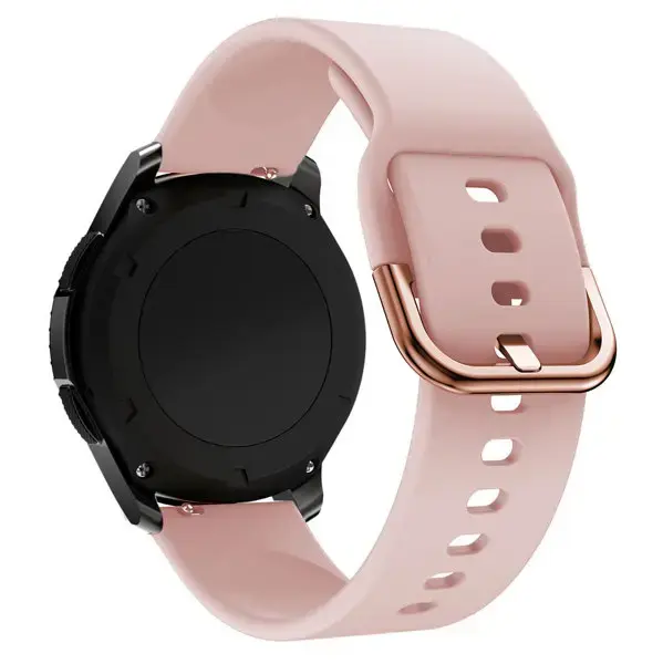 Fusion Accessories TYS viedpulksteņa siksniņa priekš Samsung Galaxy Watch 46 mm / Gear S3 | silikons | rozā