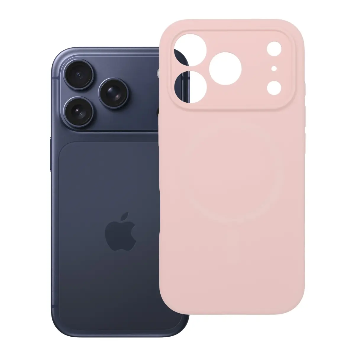 Silicone 2mm (camera protection) telefoni ümbris iPhone 18 Pro | iPhone 17 Pro roosa