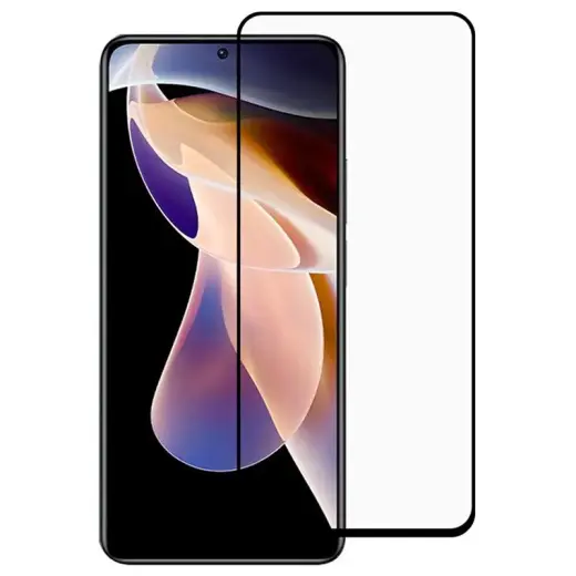Fusion täisliimiga 5D karastatud klaas raamiga telefonile Xiaomi Redmi Note 12 4G | Xiaomi Redmi Note 12 5G must