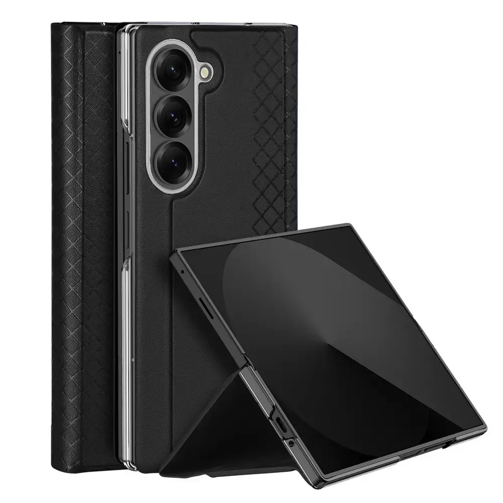 Dux Ducis Brill knyginio tipo telefono dėklas Samsung Galaxy Z Fold 7 (F966) juodas