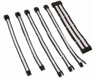 PSU Cable Extensions Kolink Core 6 Cables Black | White