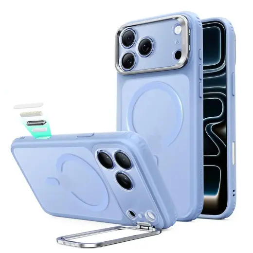 ESR Classic Hybrid Kickstand чехол с подставкой и поддержкой MagSafe для телефона iPhone 17 Pro Max | iPhone 18 Pro Max синий