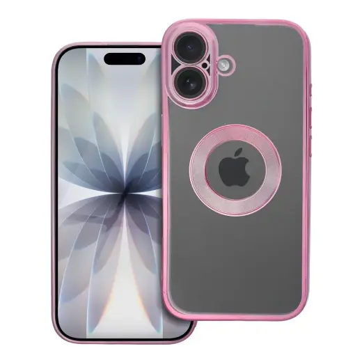 GLAM telefono dėklas iPhone 17 rožinis