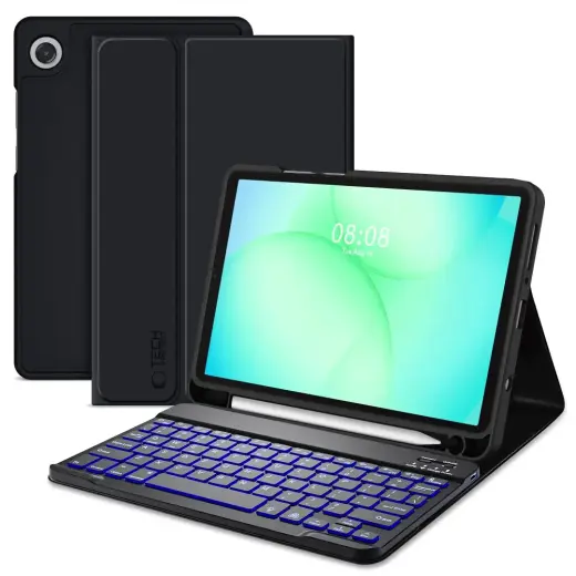 Tech-Protect SC Pen planšetdatora maciņš ar klaviatūru Galaxy Tab A9 | Galaxy Tab A11 melns
