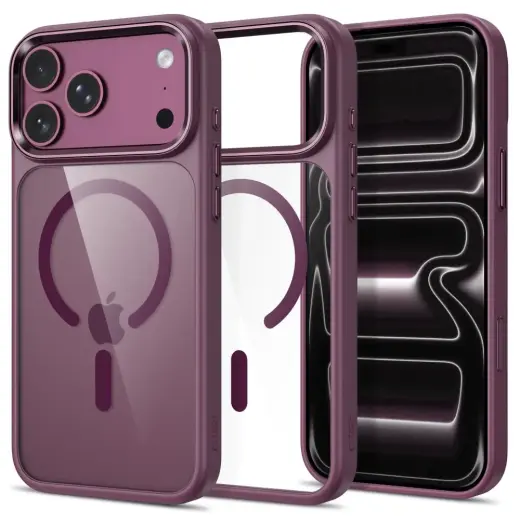 TECH-PROTECT MAGMAT MAGSAFE CC IPHONE 17 PRO MAX / 18 PRO MAX DARK CHERRY/CLEAR