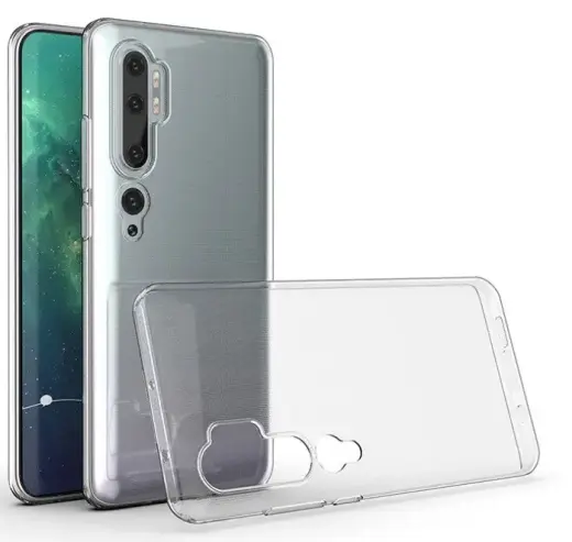 Fusion Ultra 0.3 mm Protect telefono dėklas Xiaomi Mi Note 10 Pro skaidrus