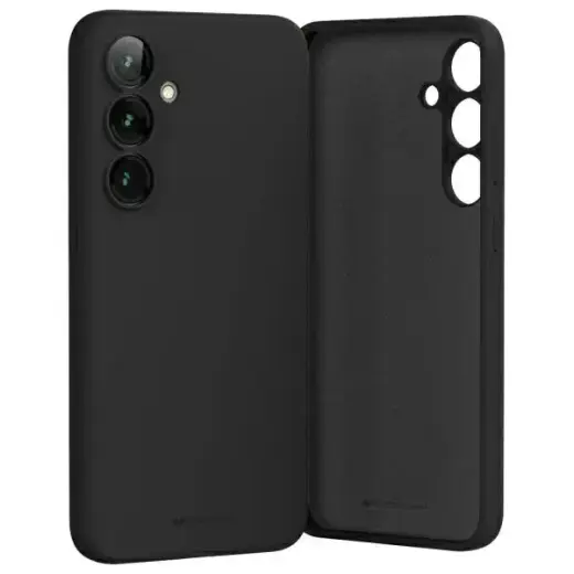 Mercury Silicone telefona maciņš Samsung Galaxy A16 melns