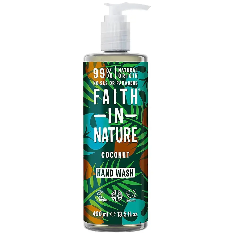 Faith In Nature, Coconut, 99% Natural Ingredients, Cleansing, Liquid Soap, For Hands, 400 ml