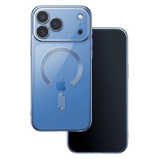 Color Chrome чехол с поддержкой MagSafe для телефона iPhone 17 Pro | iPhone 18 Pro синий