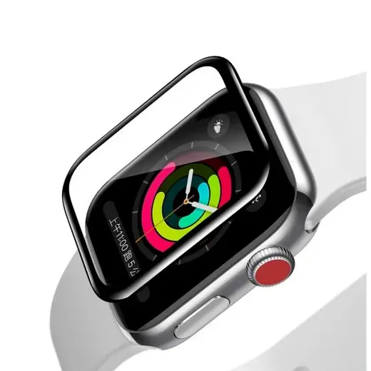 Baseus aizsargstikls priekš Apple Watch Series 1/2/3 (38 mm) | melns