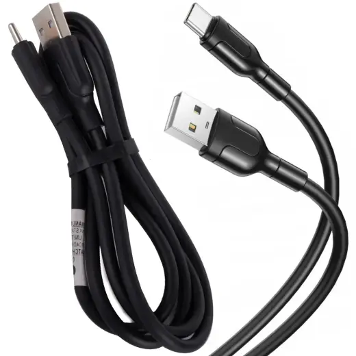Fusion datu pārraides un uzlādes vads | USB-A uz USB-C | 10.5W | 1.4m | melns