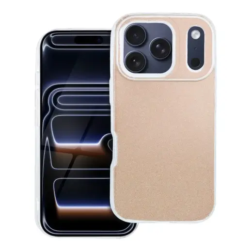 Shining maciņš telefonam iPhone 17 Pro Max | iPhone 18 Pro Max zelta krāsā