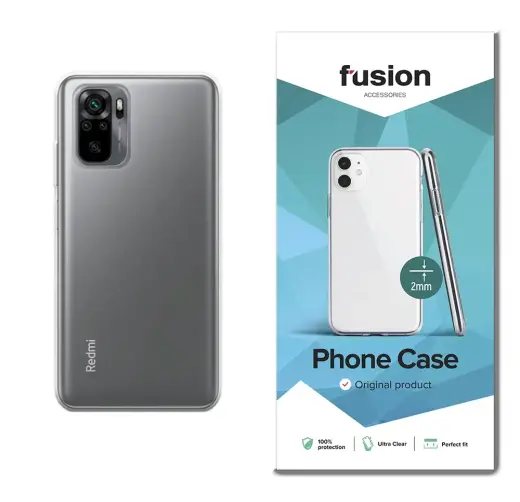 Fusion ultra clear series 2 mm silicone maciņš telefonam iPhone 13 Mini caurspīdīgs