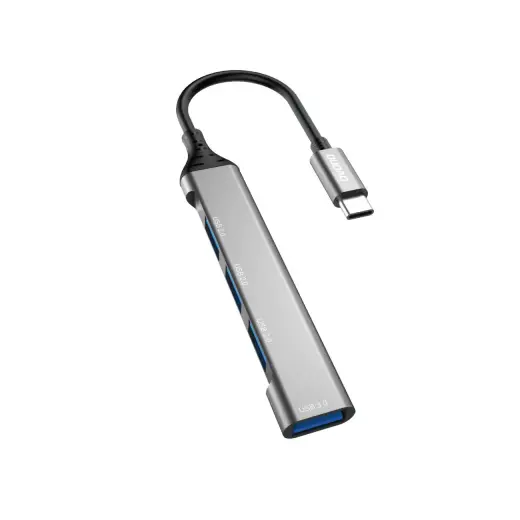 Dudao A16T 4-in-1 USB-хаб | USB-C на USB 3.0, USB 2.0 | чёрный
